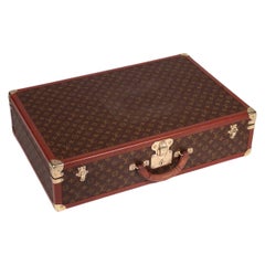 Louis Vuitton Bisten 70 Suitcase Canvas Leather, France, 1970s