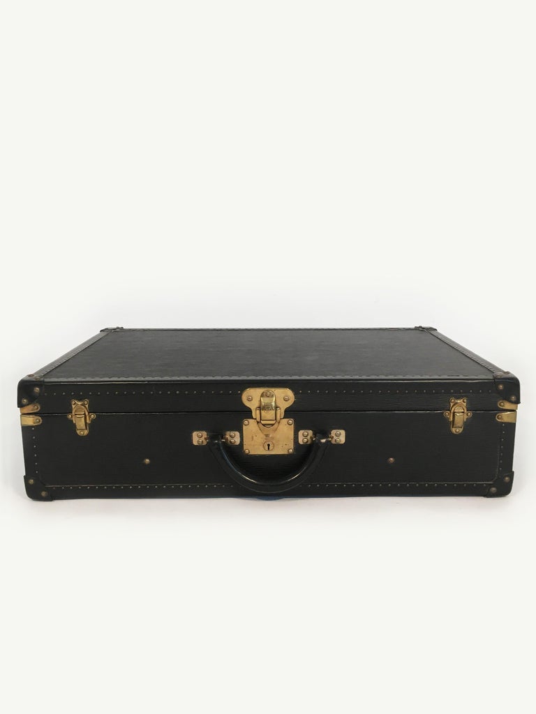 Louis Vuitton Bisten 70 Suitcase Trunk Black Epi Leather, France