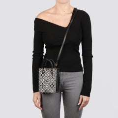 Louis Vuitton 2021 Mini Sac Plat Black 1854 Monogram Canvas & Calfskin Bag