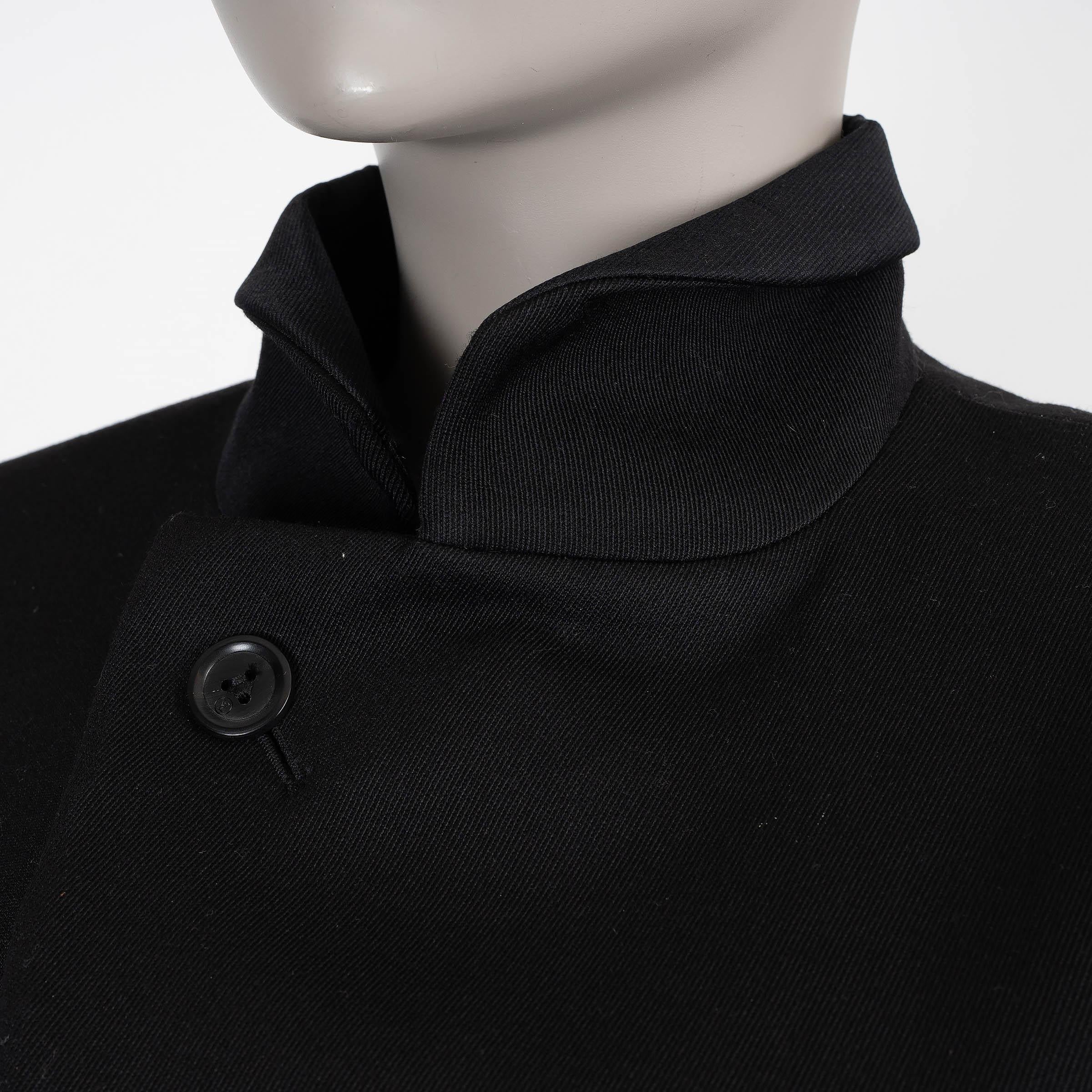 Women's LOUIS VUITTON black 2023 WOOL TWILL CROPPED Jacket 36 XS For Sale