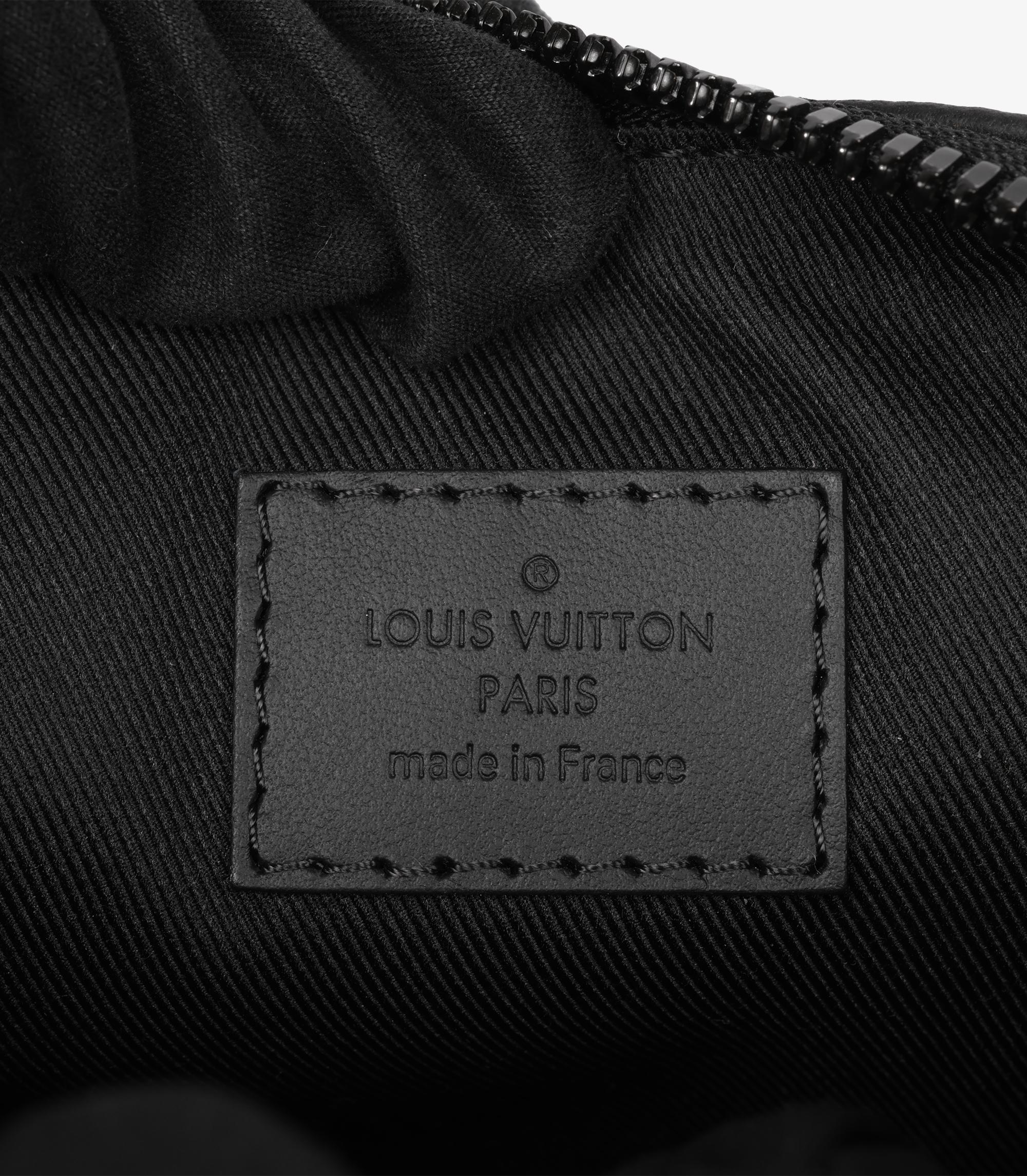 Louis Vuitton Black Aerogram Calfskin Leather Keepall XS 20 Bandoulière 3