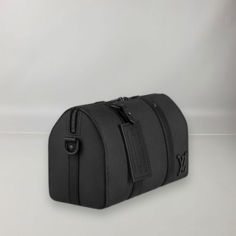 Louis Vuitton Black Aerogram Grained Calf Leather City Keepall Bag at  1stDibs