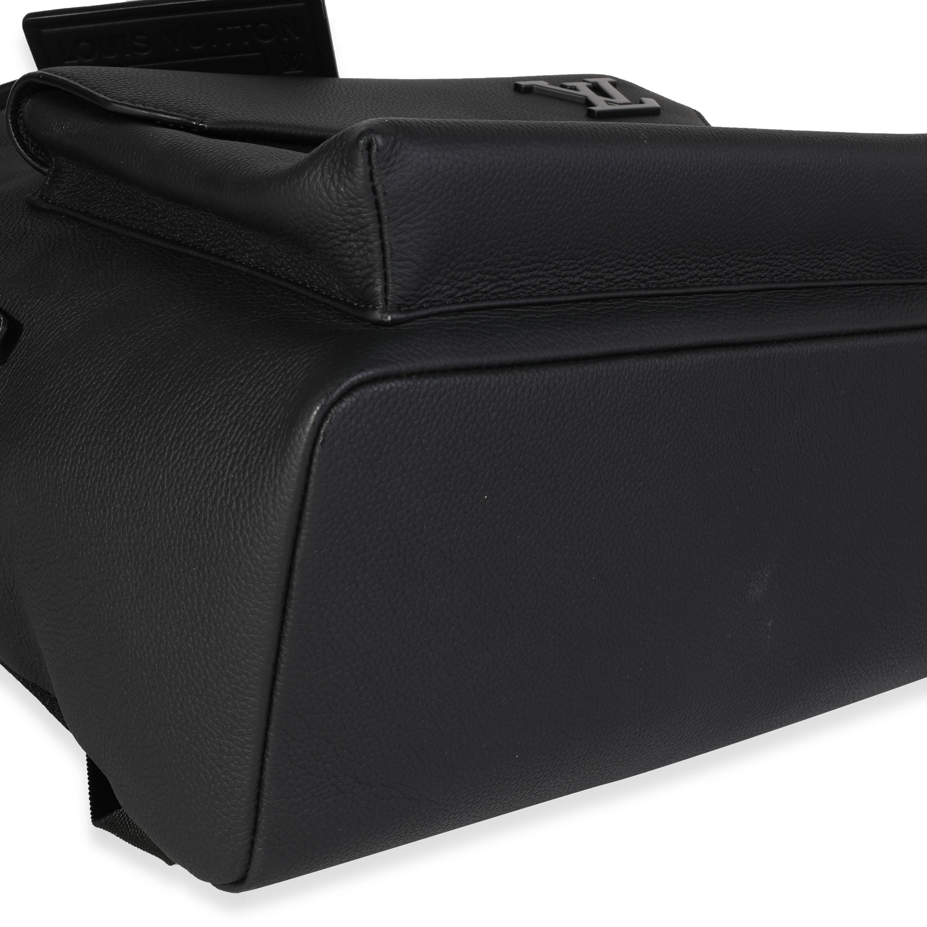 Louis Vuitton - Sac à dos en cuir noir Aerogram, état neuf 1