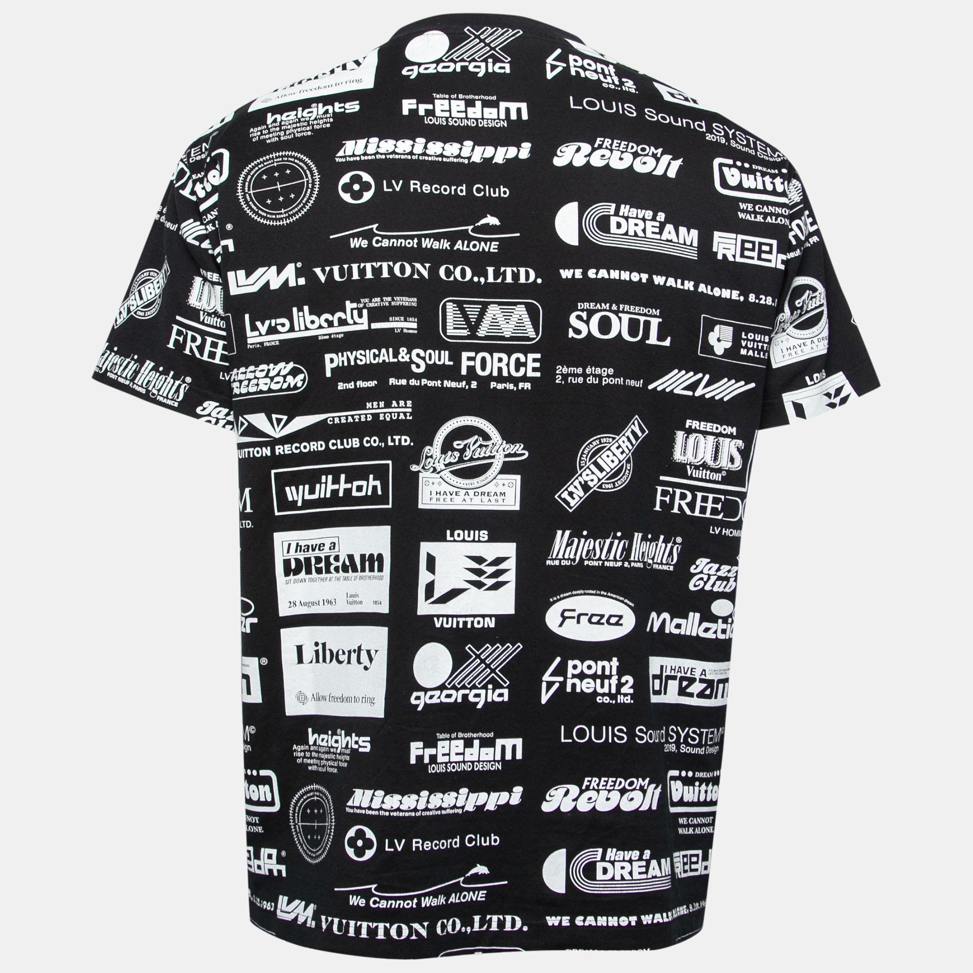 Louis Vuitton Men's Allover Logos Printed T-Shirt