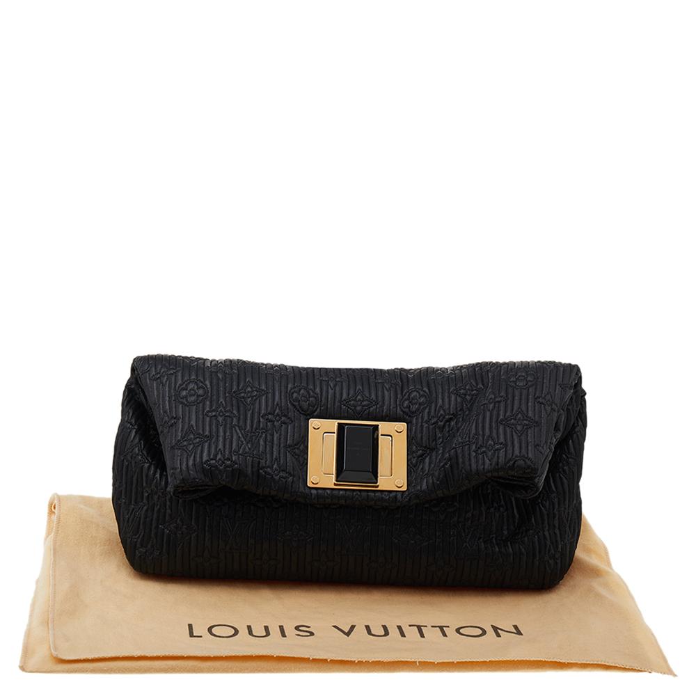 Louis Vuitton Black Altair Monogram Motard Pochetto Clutch Bag 5