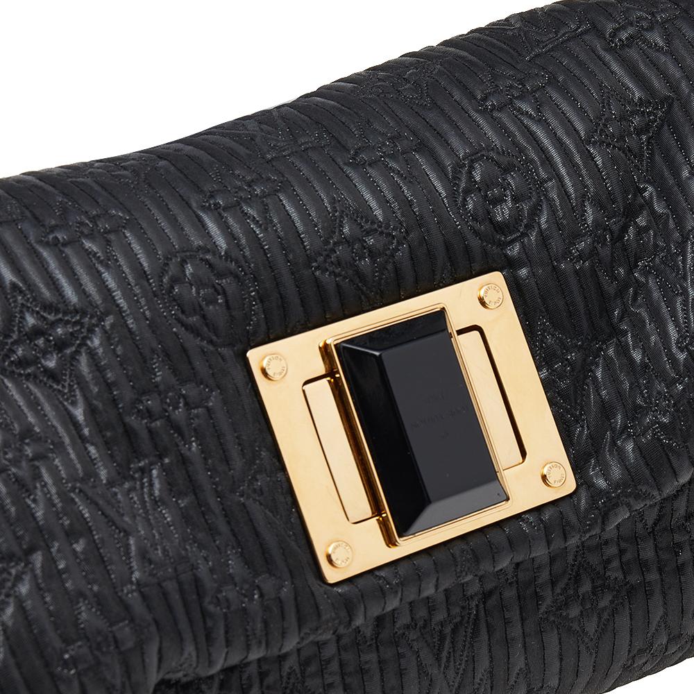 Louis Vuitton Black Altair Monogram Motard Pochetto Clutch Bag In Good Condition In Dubai, Al Qouz 2