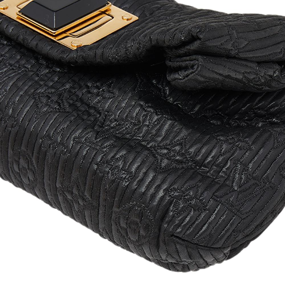 Women's Louis Vuitton Black Altair Monogram Motard Pochetto Clutch Bag