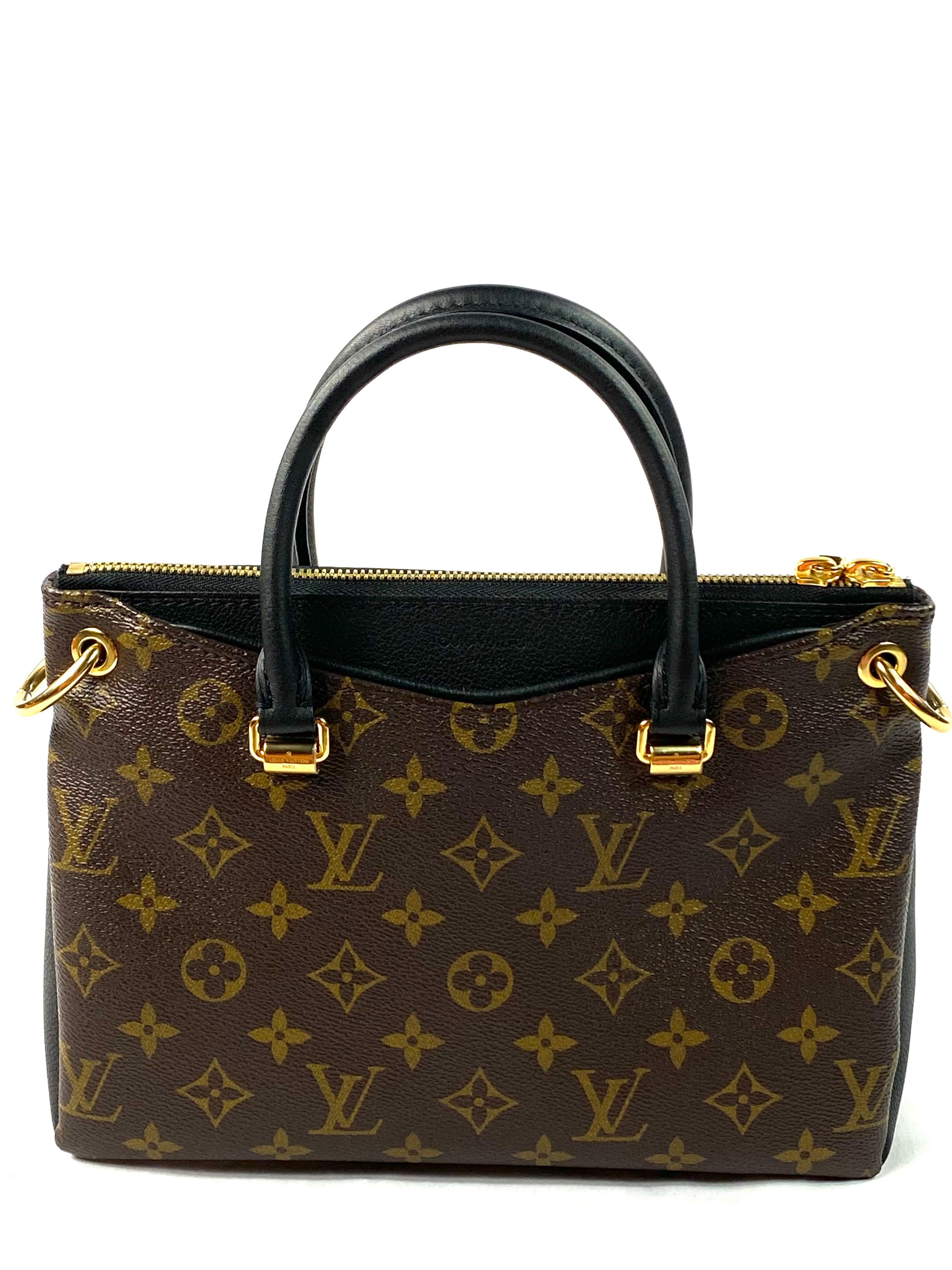 Louis Vuitton Black and Brown Monogram Pallas BB Full Crossbody Handbag 5