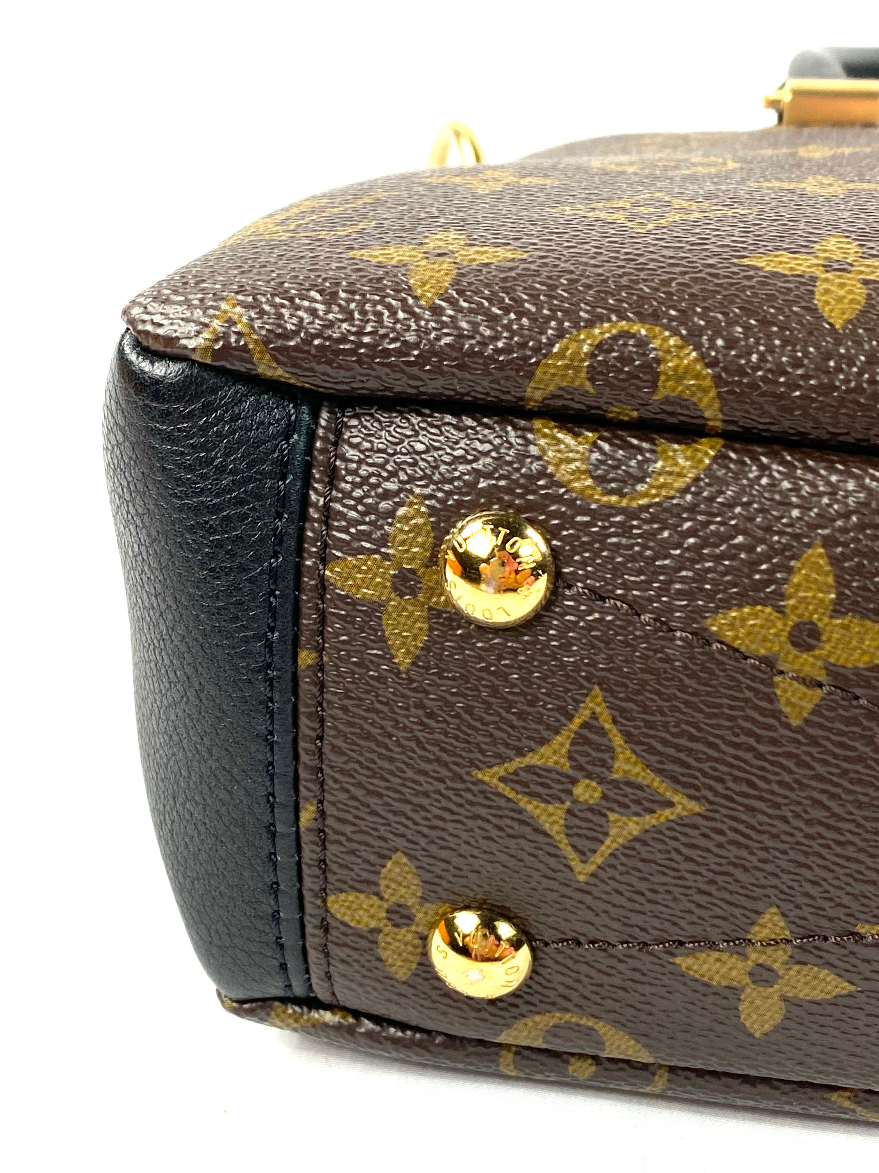 Louis Vuitton Black and Brown Monogram Pallas BB Full Crossbody Handbag 1