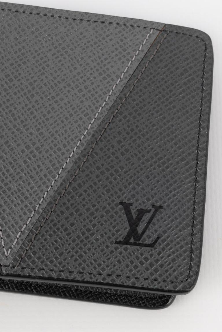 De los hombres Cartera Louis Vuitton Negra y Gris