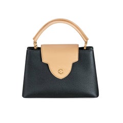Louis Vuitton Black & Arizona Taurillon Capucines PM Bag M59466