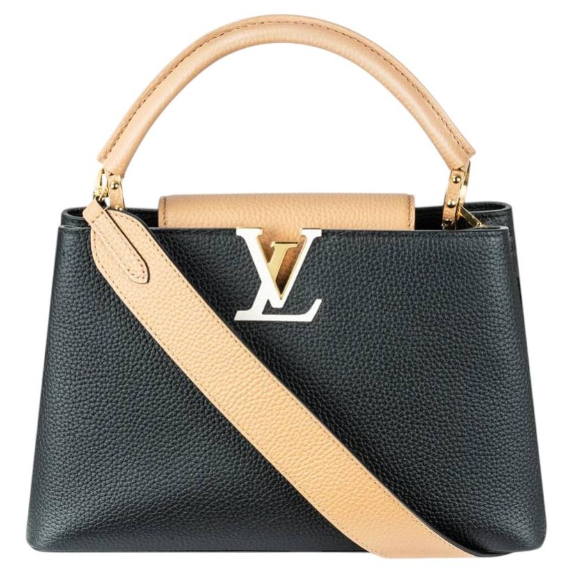Louis Vuitton Nero e Arizona Taurillon Capucines PM Borsa M59466 in vendita