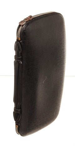 Louis Vuitton Black Atoll Organizer Wallet with leather, gold-tone hardware