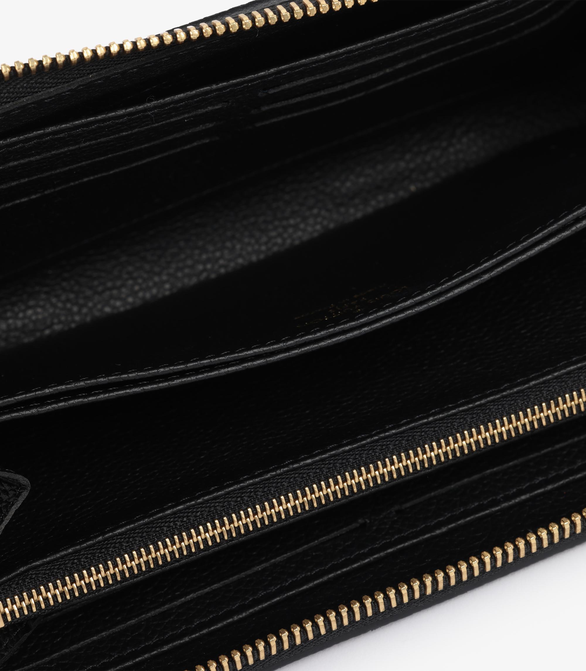 Louis Vuitton Black & Beige Empreinte Long Zippy Wallet 1