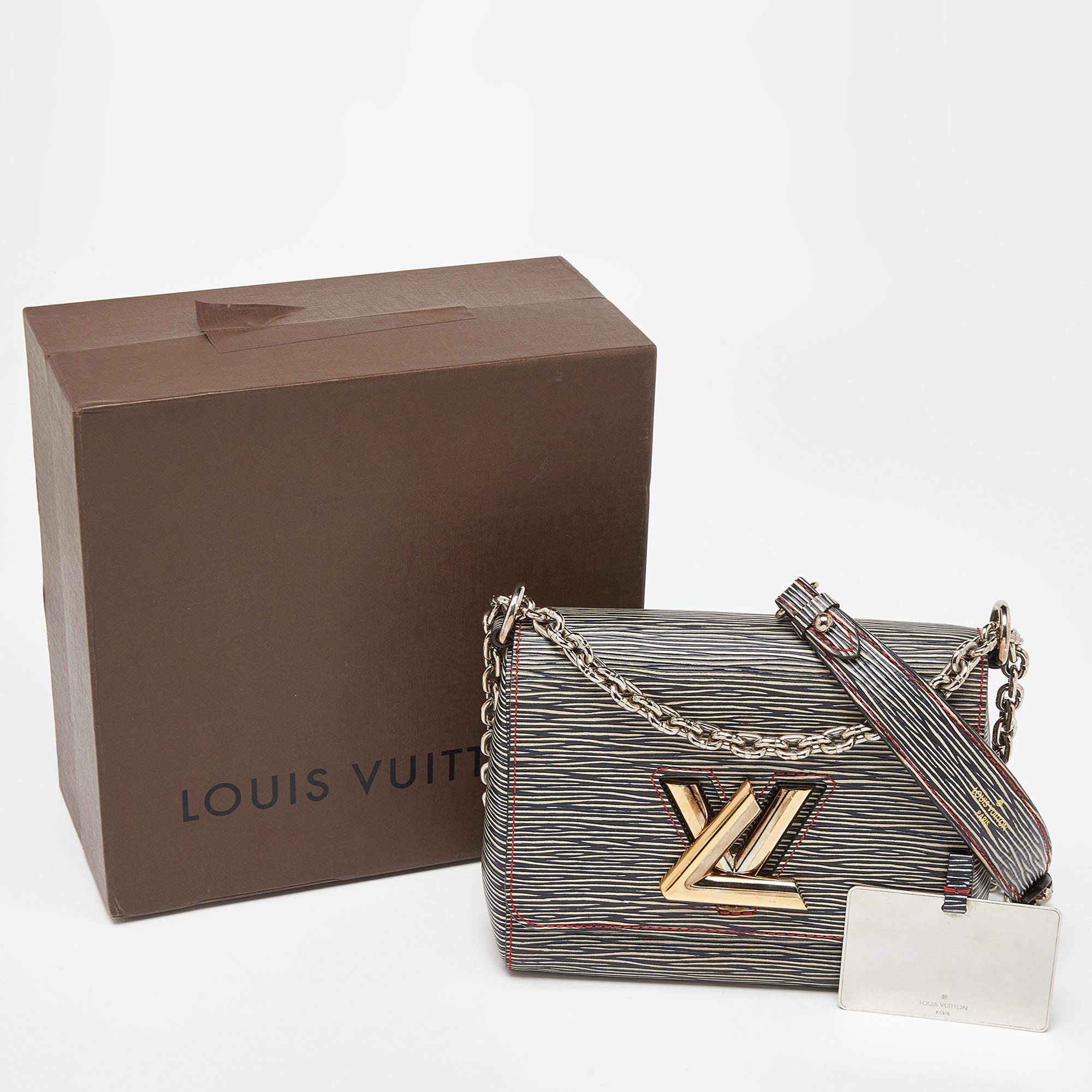 Louis Vuitton Black/Beige Epi Leather Twist PM Bag 6