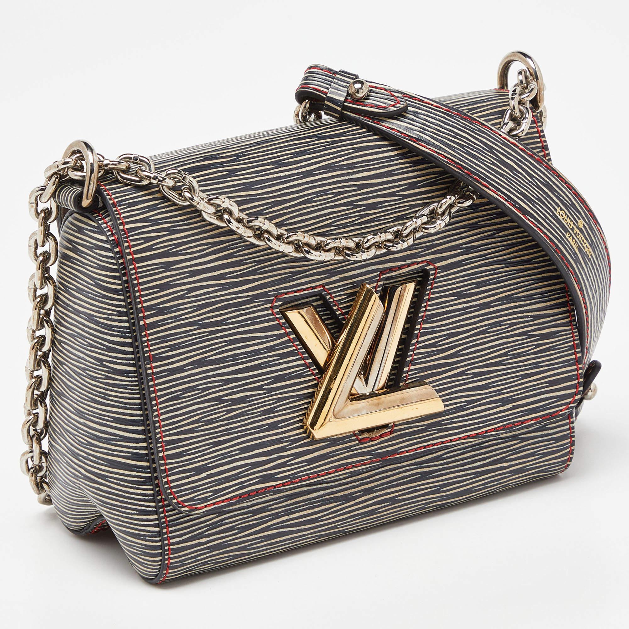 Louis Vuitton Black/Beige Epi Leather Twist PM Bag In Excellent Condition In Dubai, Al Qouz 2