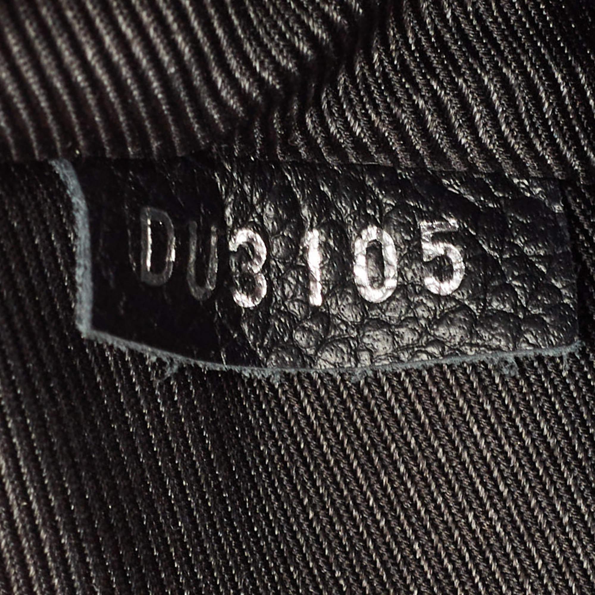 Louis Vuitton Black/Beige Leather Lockme II Bag For Sale 7