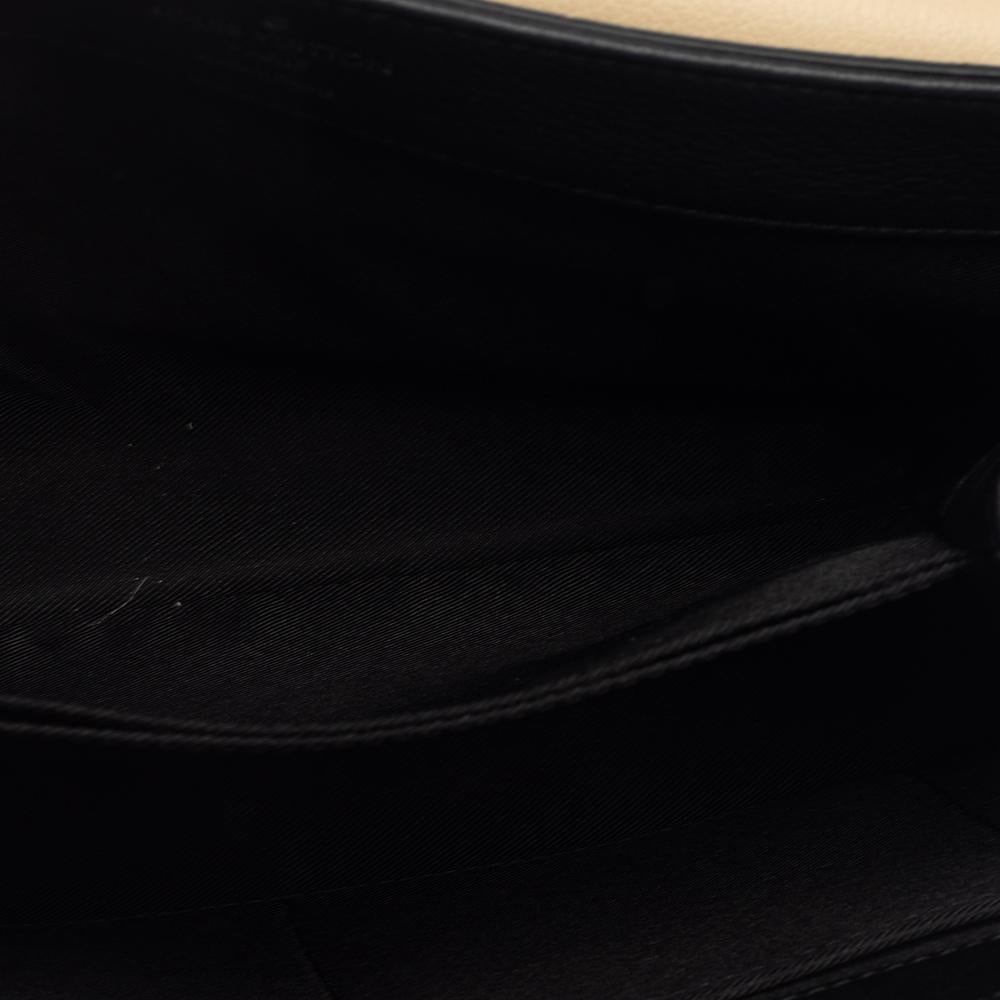 Women's Louis Vuitton Black/Beige Leather Lockme II Bag
