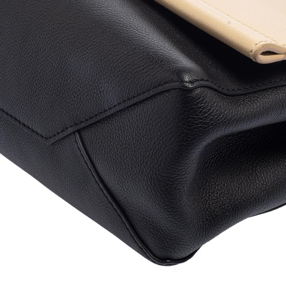 Louis Vuitton Black/Beige Leather Lockme II Bag 1