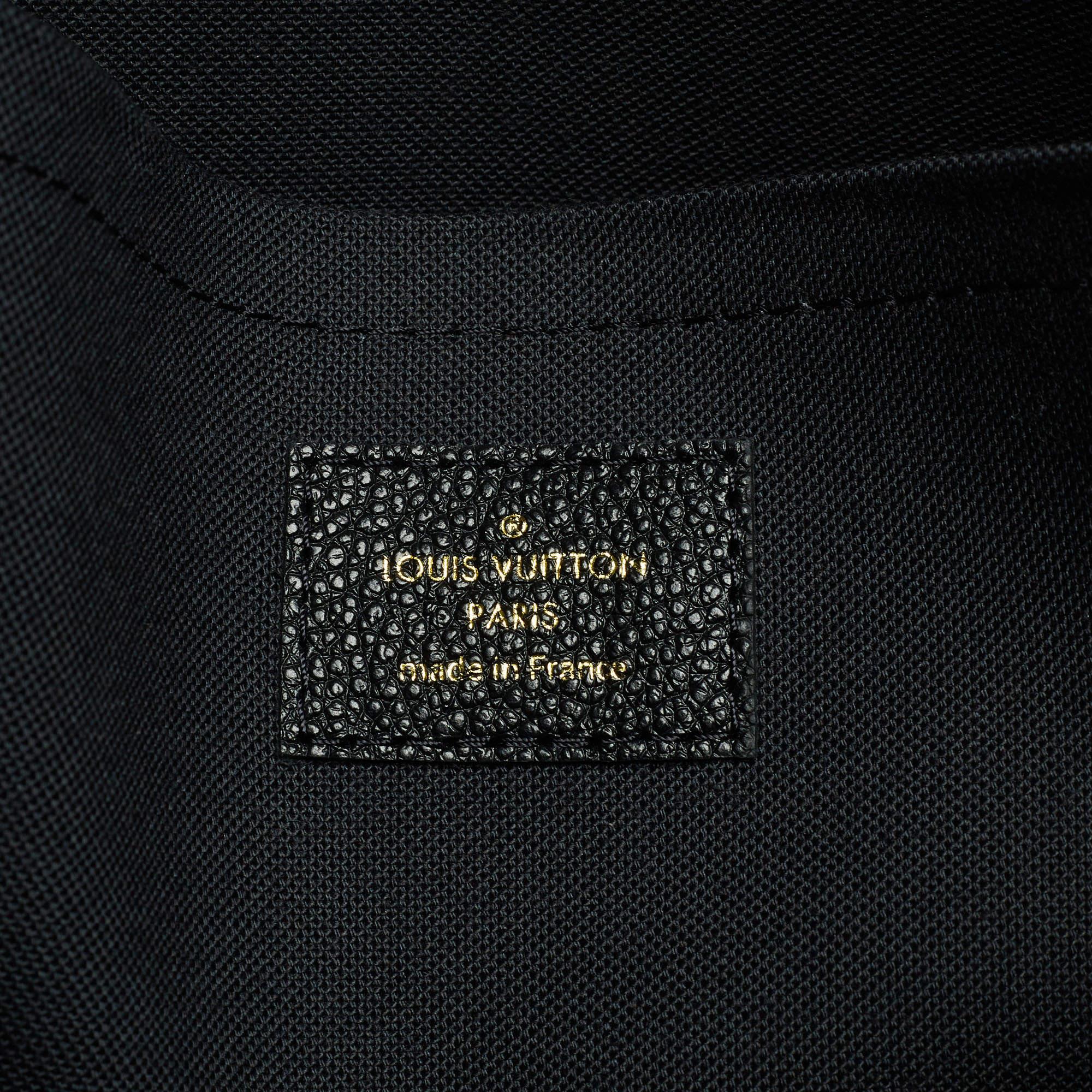 Louis Vuitton Black/Beige Monogram Empreinte Leather Daily Pouch 6