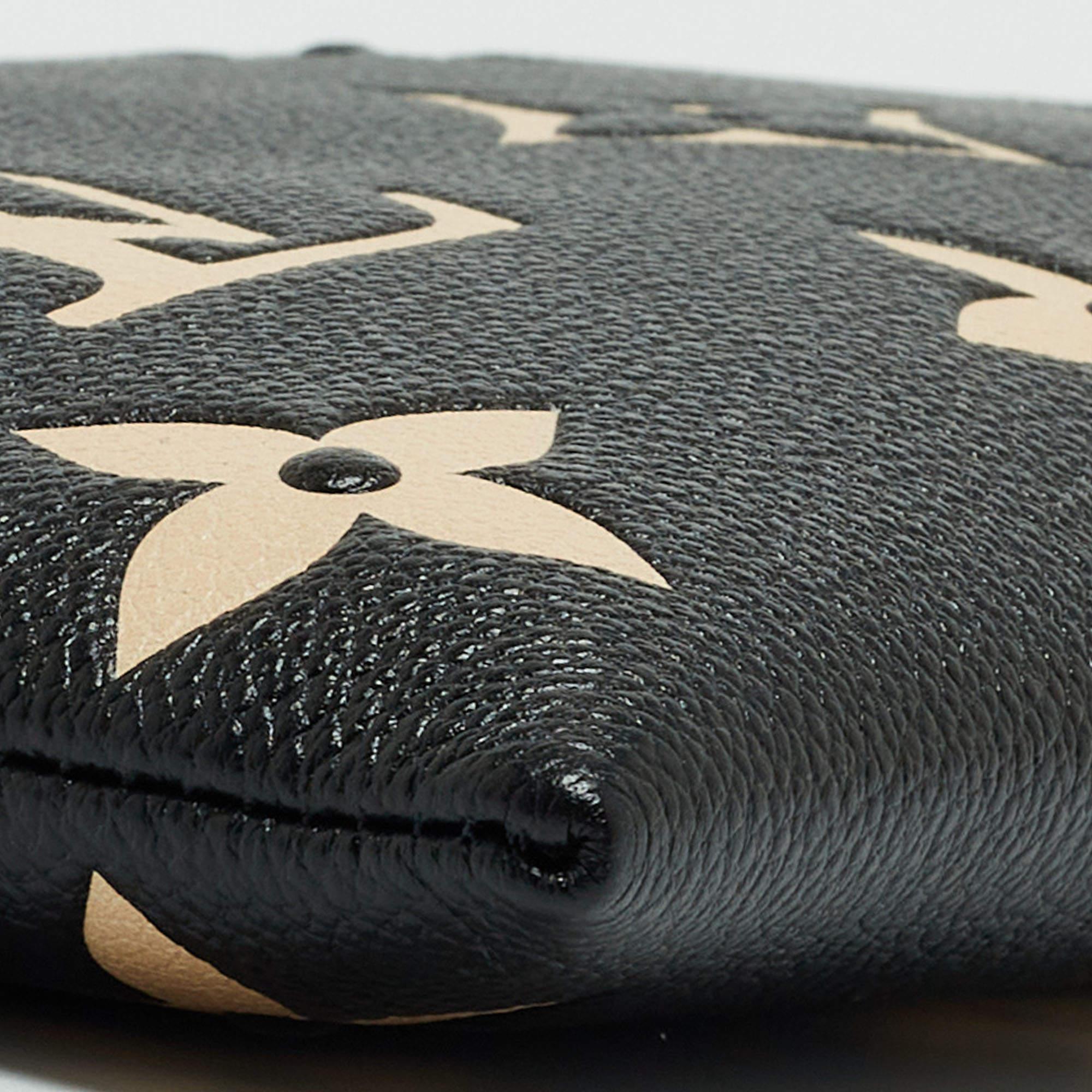 Louis Vuitton Black/Beige Monogram Empreinte Leather Daily Pouch 7