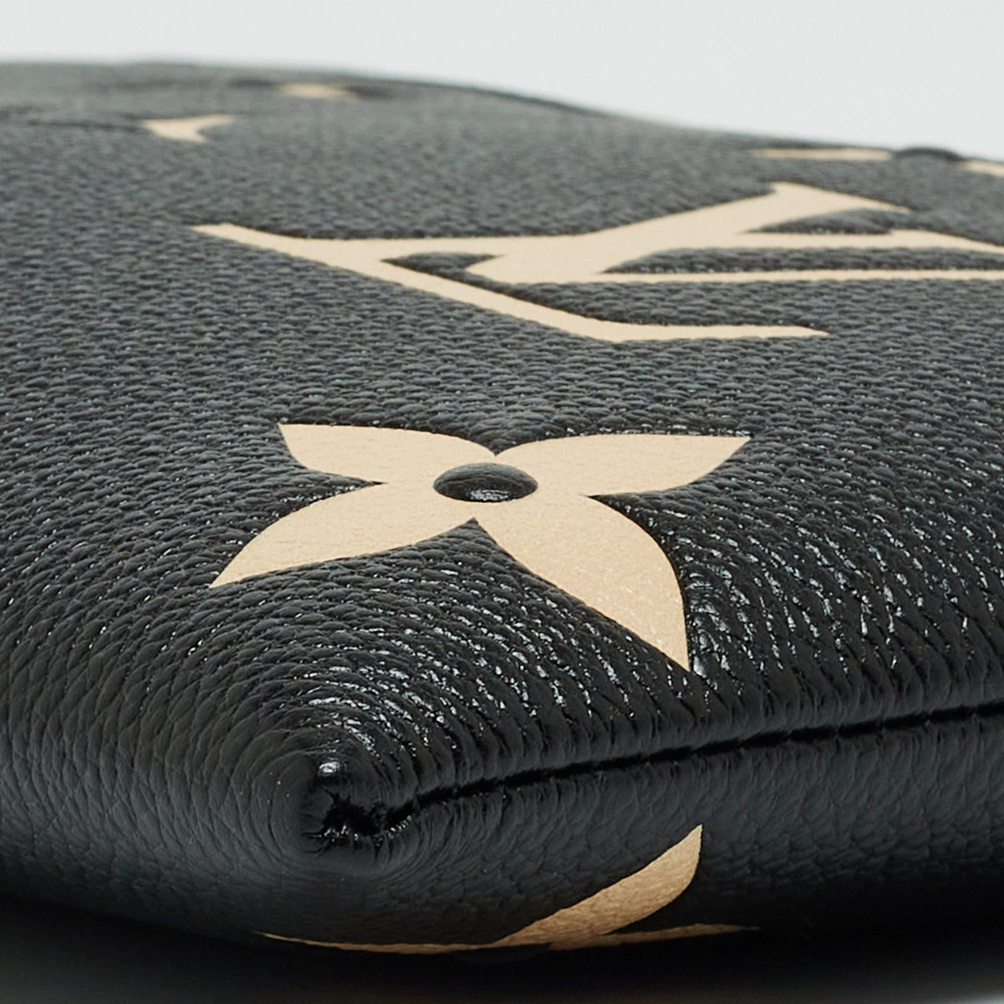 Louis Vuitton Black/Beige Monogram Empreinte Leather Daily Pouch 8