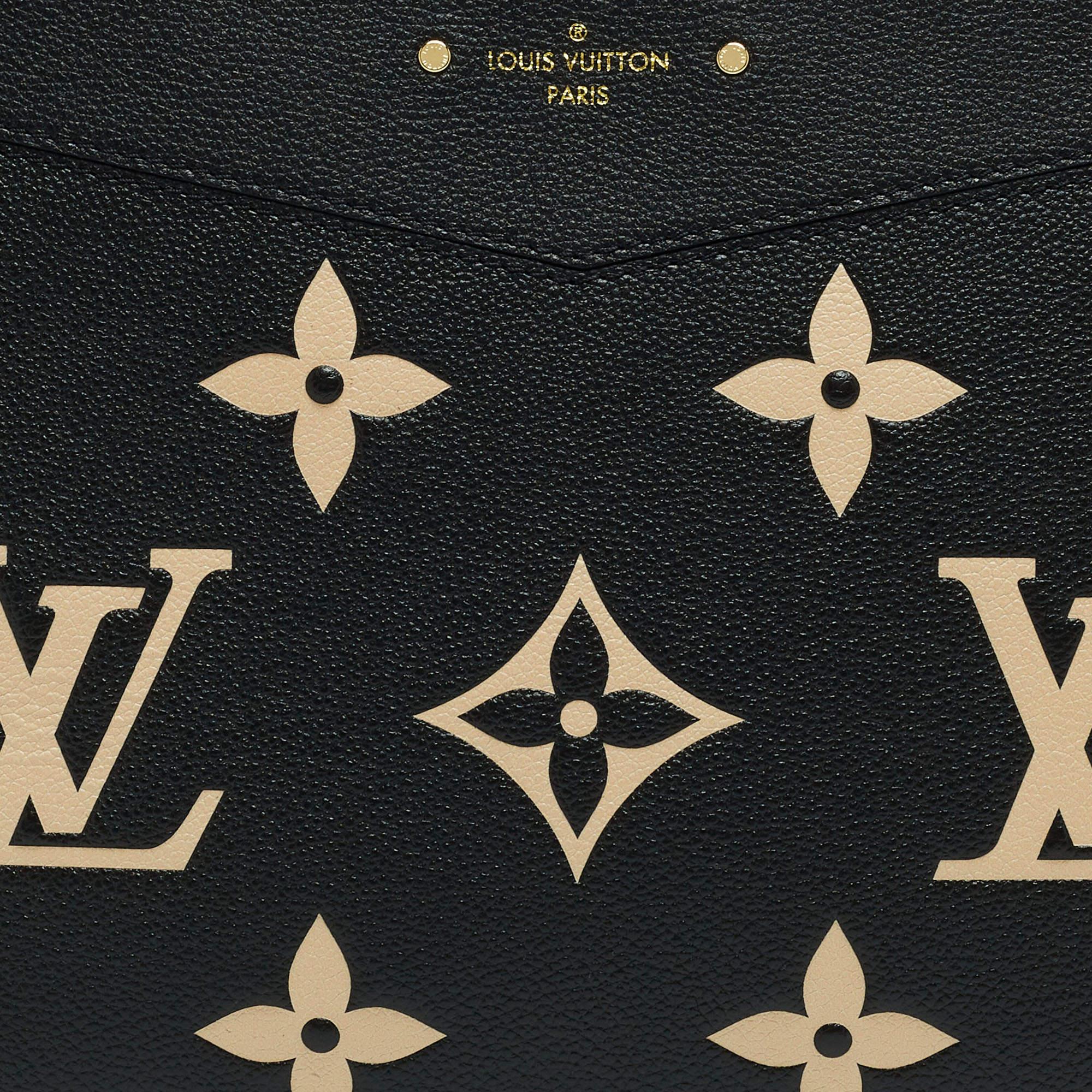 Louis Vuitton Black/Beige Monogram Empreinte Leather Daily Pouch 4