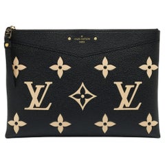 Louis Vuitton Black/Beige Monogram Empreinte Leather Daily Pouch