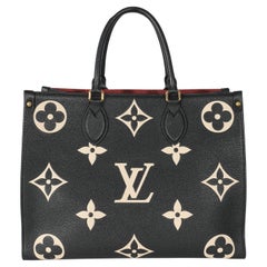 Louis Vuitton Nero Beige Monogram Gigante Empreinte Onthego MM