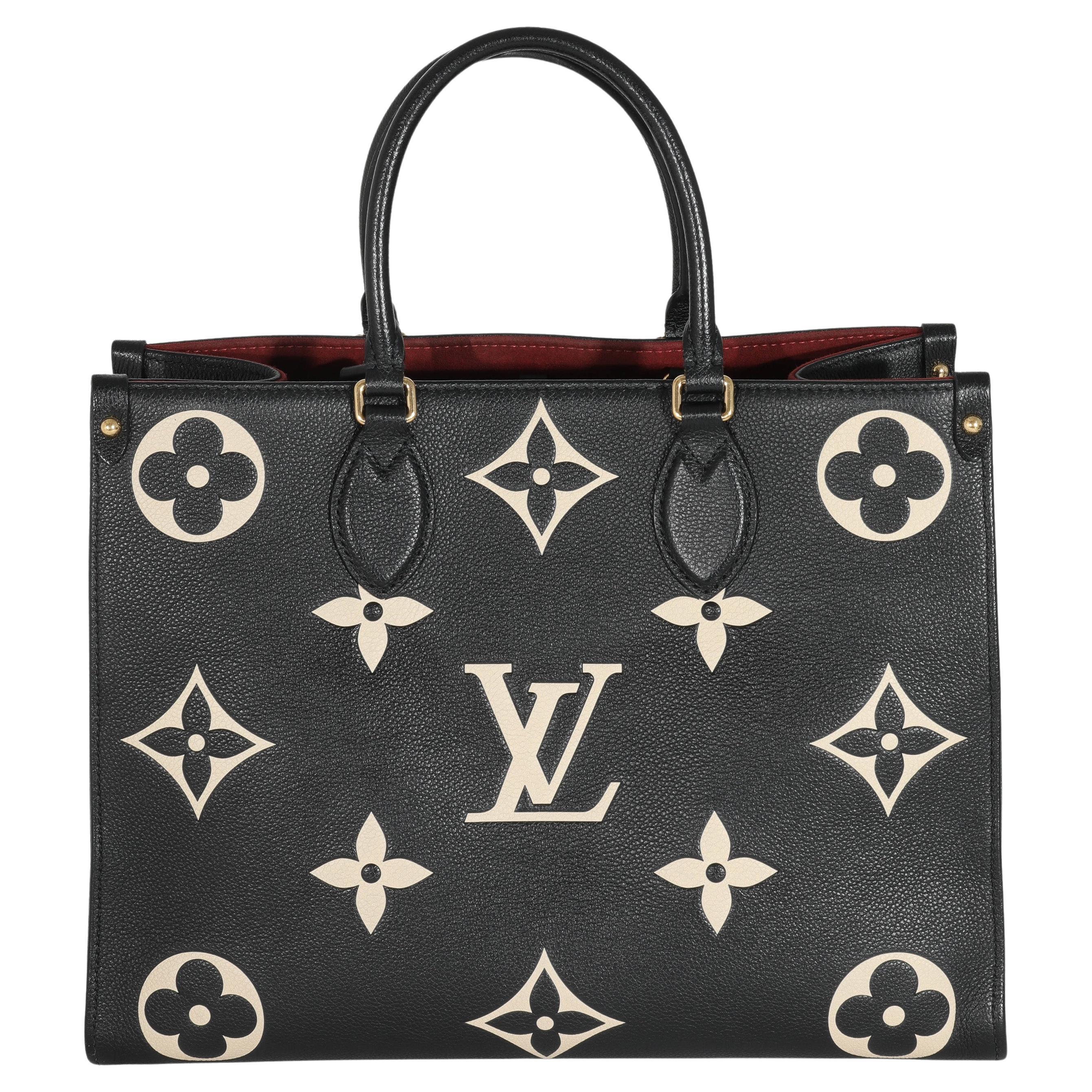 Louis Vuitton Onthego MM Giant Monogram Spring in The City Empreinte Beige  Bag