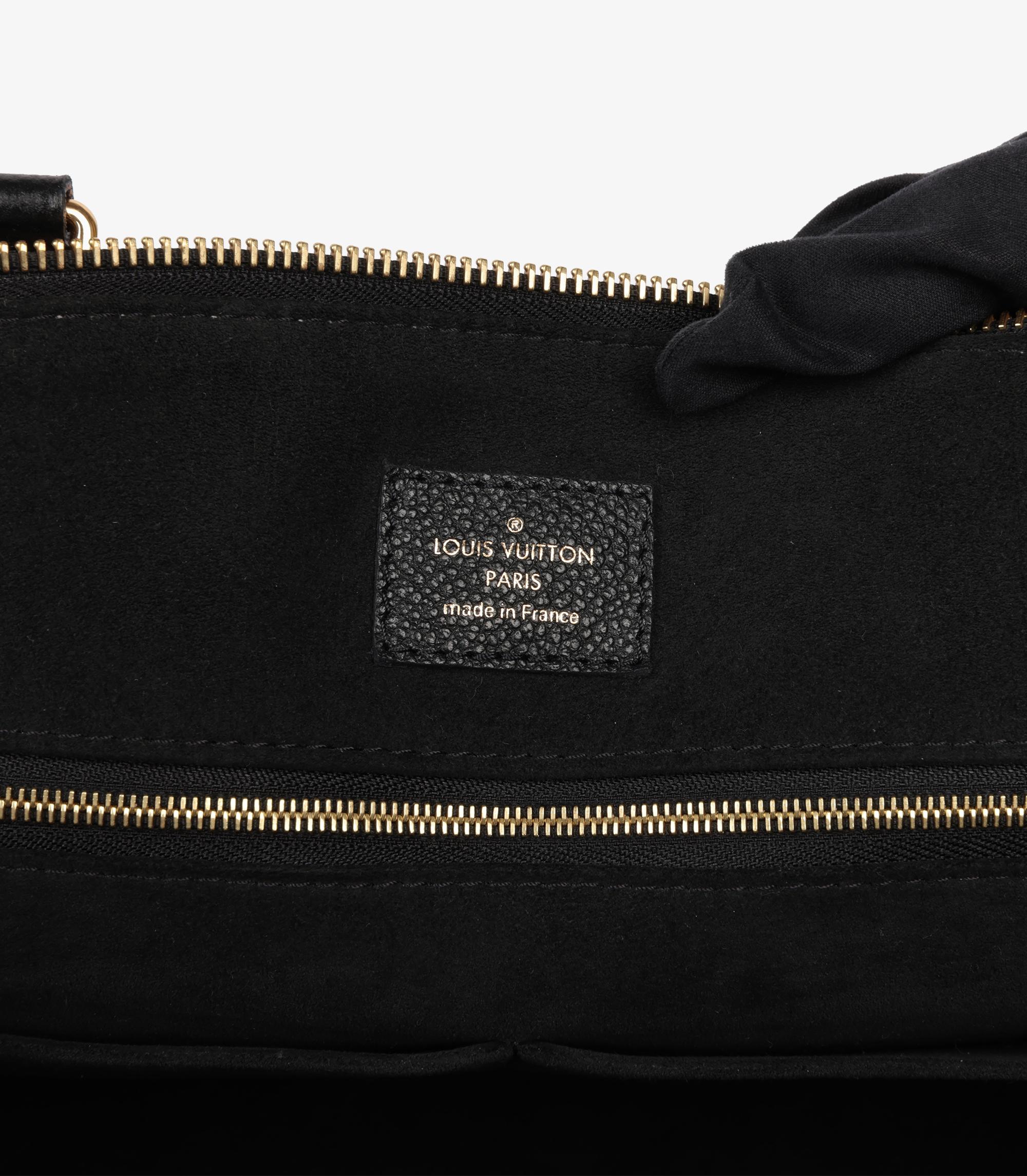 Louis Vuitton Black & Beige Monogram Grained Leather Grand Palais Tote 5