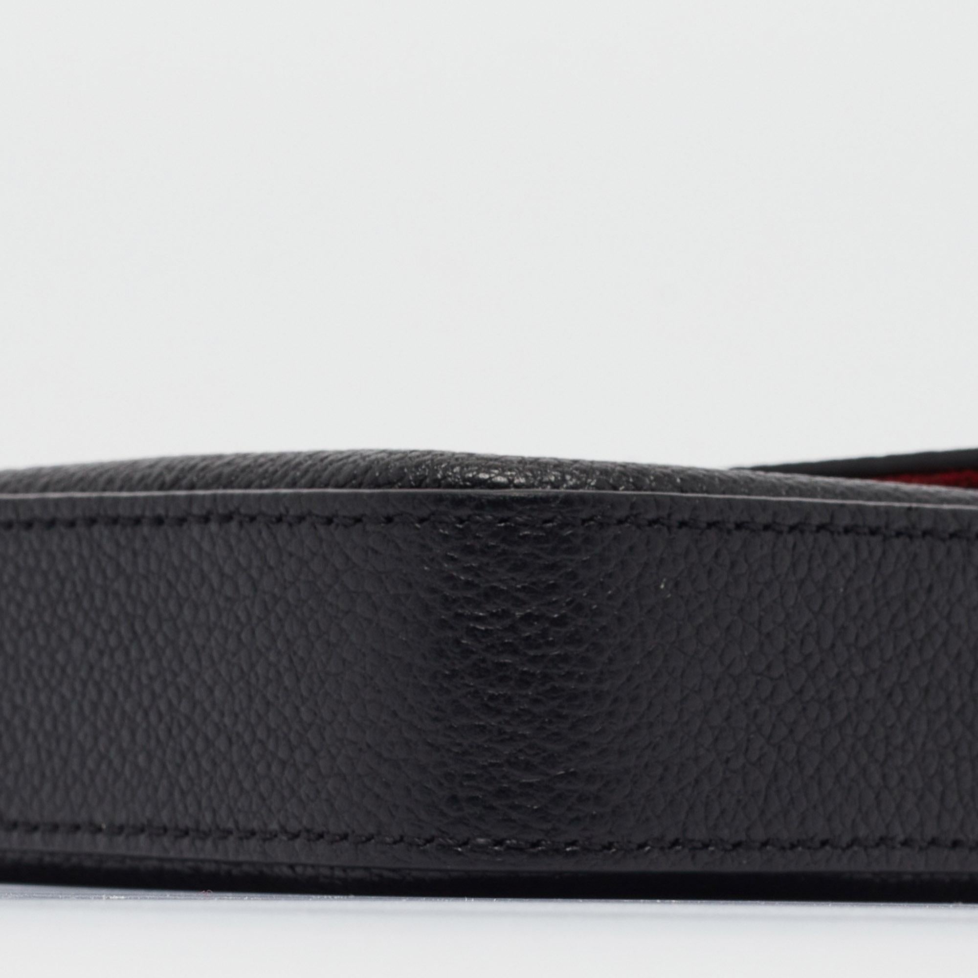 Louis Vuitton Schwarz/Beige Monogramm Leder Félicie Pochette im Angebot 12