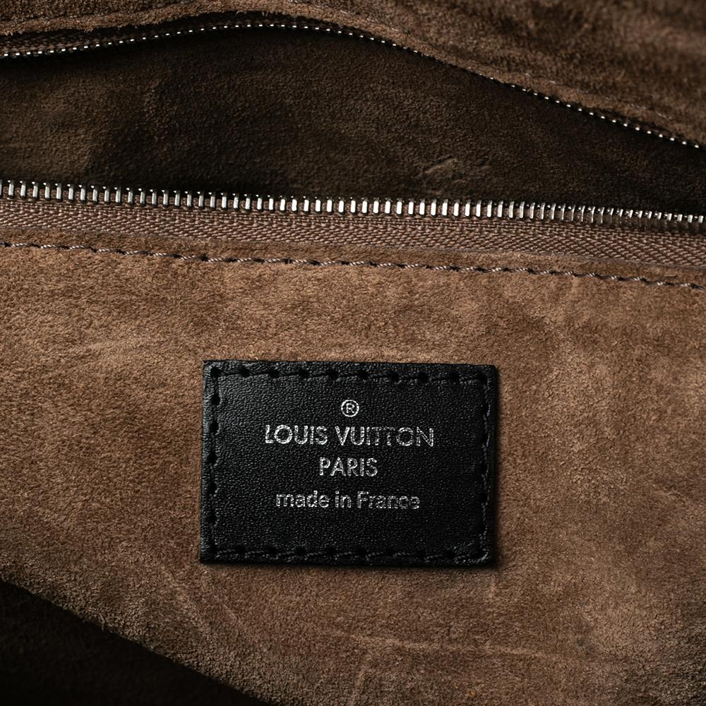 Louis Vuitton Black/Beige Taurillon Leather and Python Soft Lockit PM Bag 5
