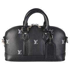 Louis Vuitton Black Blason Monogram Calfskin East West Alma