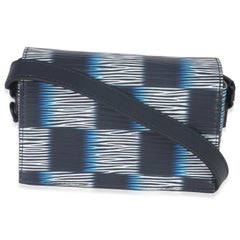 Louis Vuitton Black Blue Damier Rush Epi Steamer Wearable Wallet