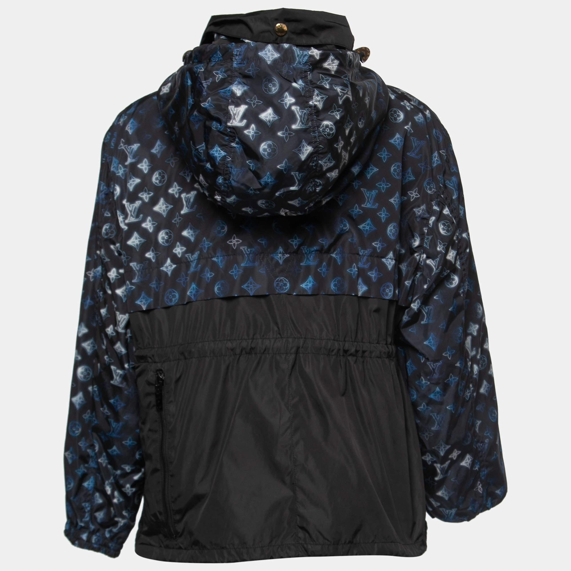 Louis Vuitton Monogram Velour Cotton Track Jacket Blue (Kim Jones