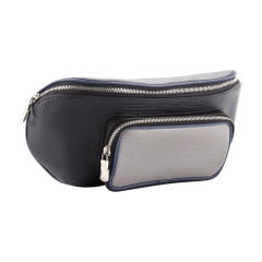 Louis Vuitton - Sac à main en cuir épi noir, bleu et graphite multicolore