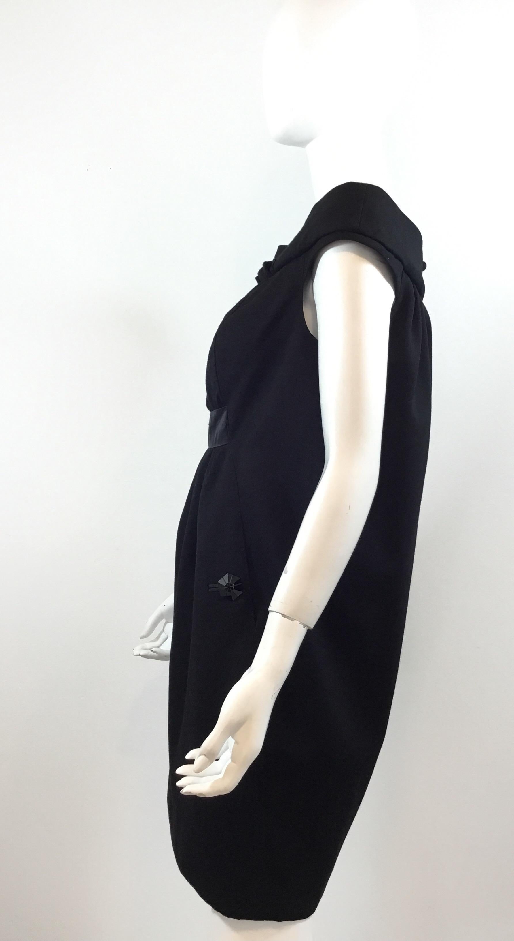 Louis Vuitton Black Boat Neck Evening Dress In Excellent Condition In Carmel, CA