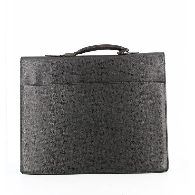 Louis Vuitton Black Briefcase in Leather In Good Condition In PARIS, FR