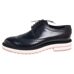 Louis Vuitton Voltaire Derby Black Platform Men Lace Up Shoes Size 42 UK8  US9