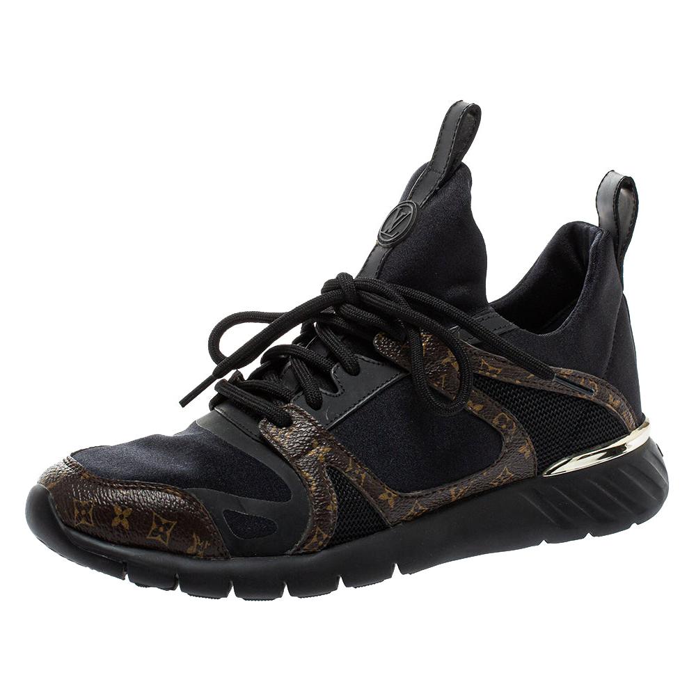 LOUIS VUITTON Mesh Aftergame Sock Sneakers Black | Luxity