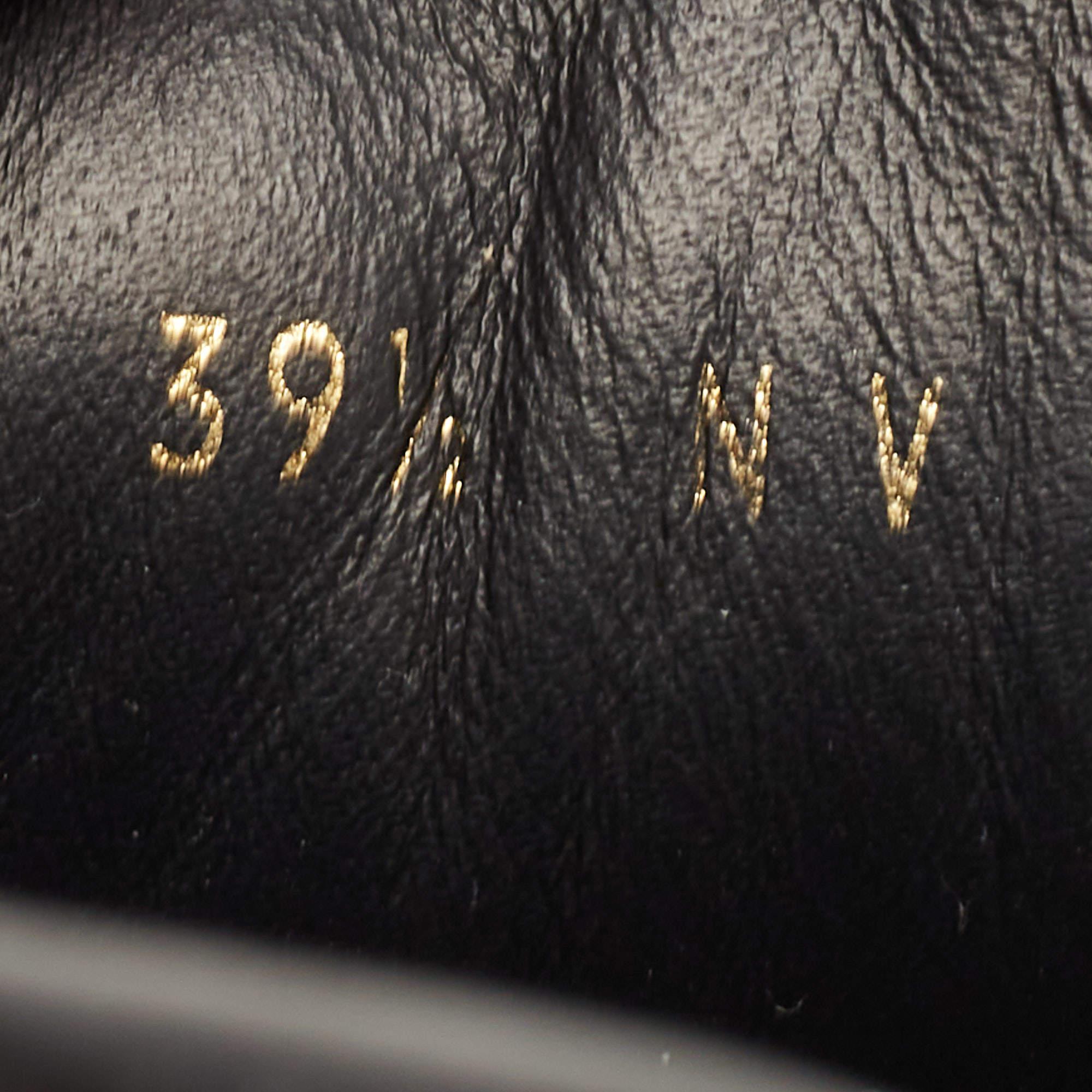 Louis Vuitton Black/Brown Mesh and Monogram Canvas Run Away Sneakers Size 39.5 2