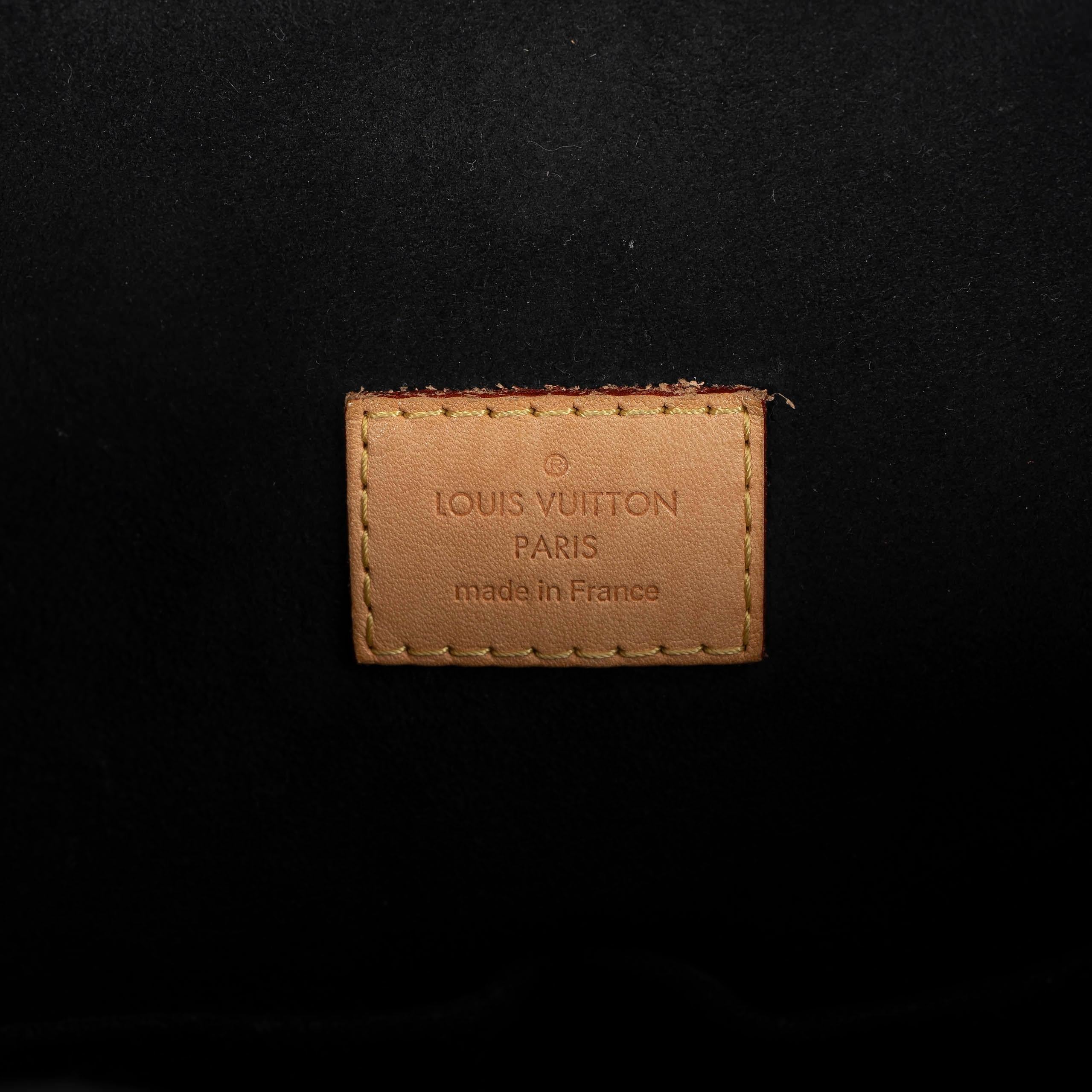 LOUIS VUITTON black & brown Monogram Canvas GAIA Hobo Bag For Sale 4
