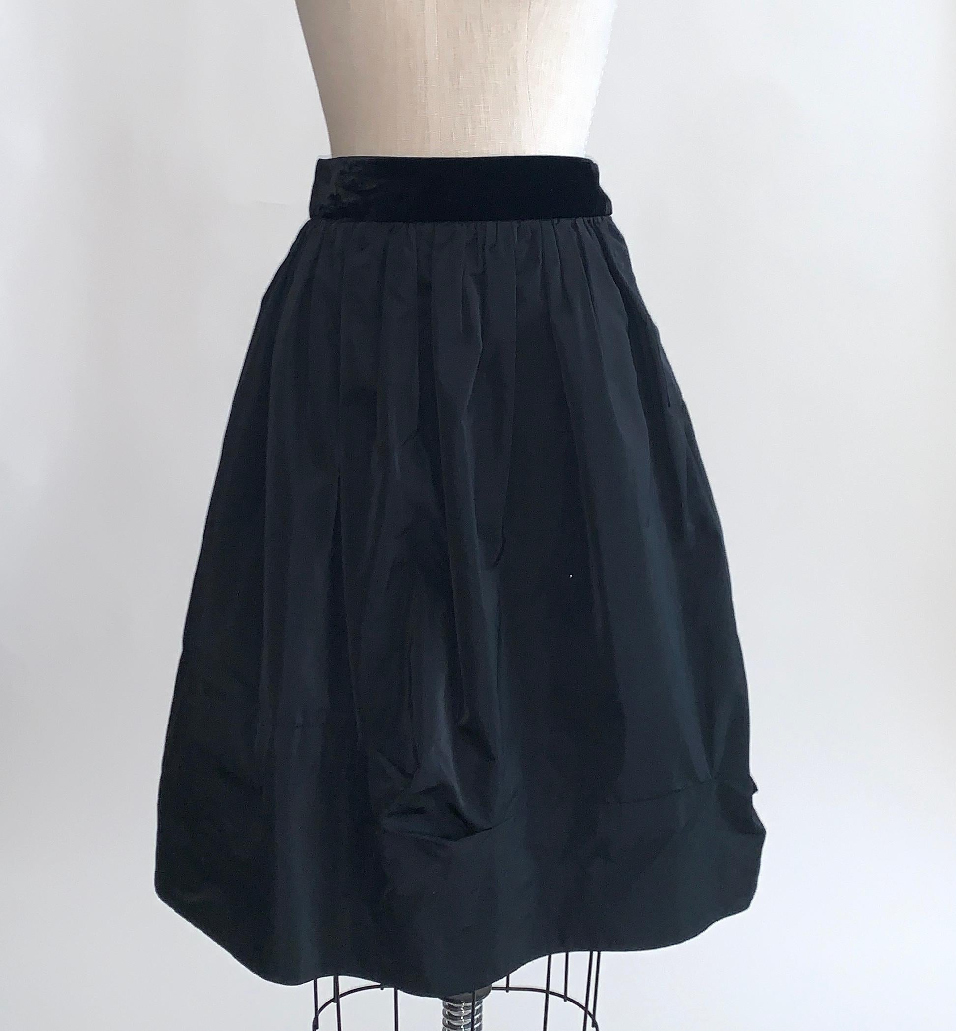 Louis Vuitton Black Bustier Tank and Skirt Set with Bow Detail at Shoulders For Sale 3