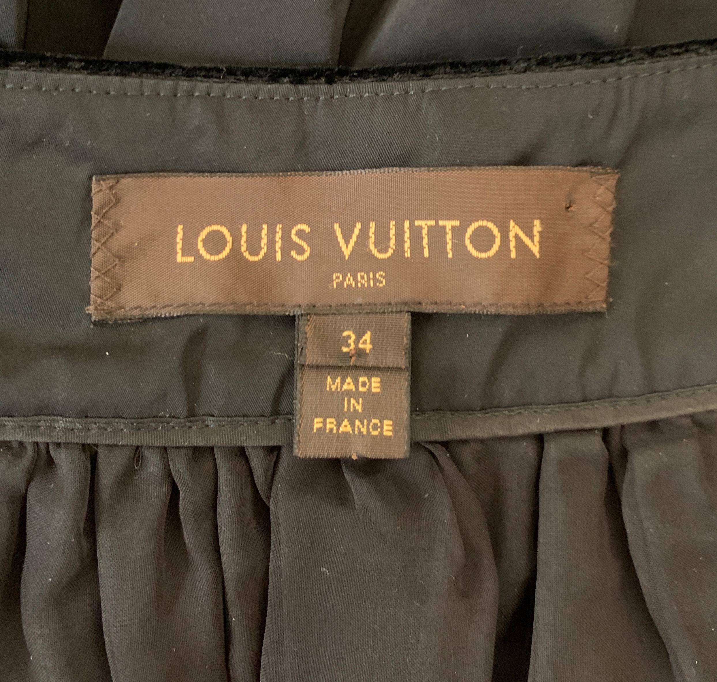 Louis Vuitton - Ensemble bustier et jupe noir avec nœud sur les épaules en vente 6