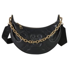 Louis Vuitton Black Calfskin Bubblegram Over The Moon