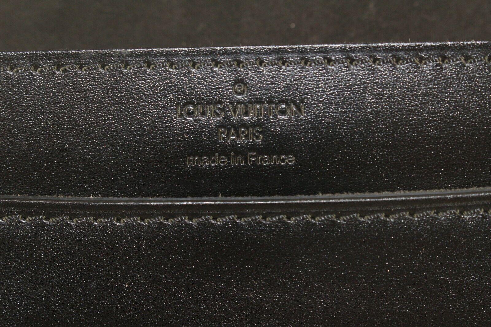 Louis Vuitton Black Calfskin Chain Louise MM Crossbody 9LK919K For Sale 8