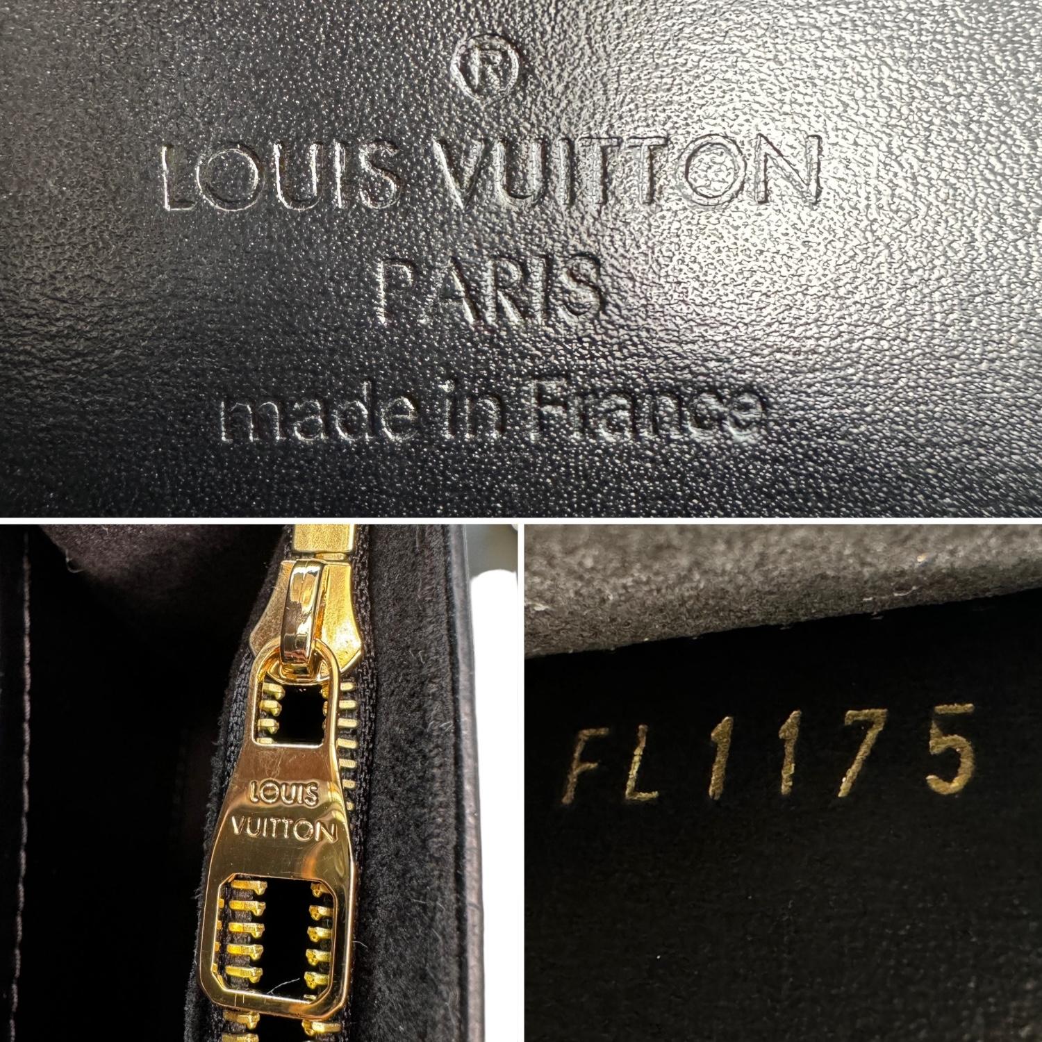 Louis Vuitton Black Calfskin Leather Chain Louise GM Bag 7