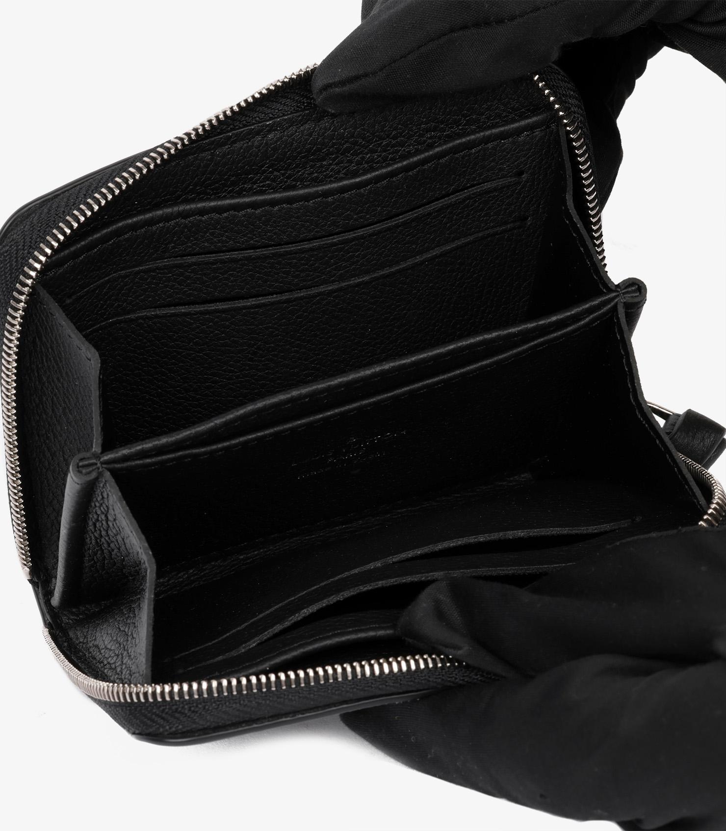 Louis Vuitton Black Calfskin Leather Lockme Zippy Coin Purse 1