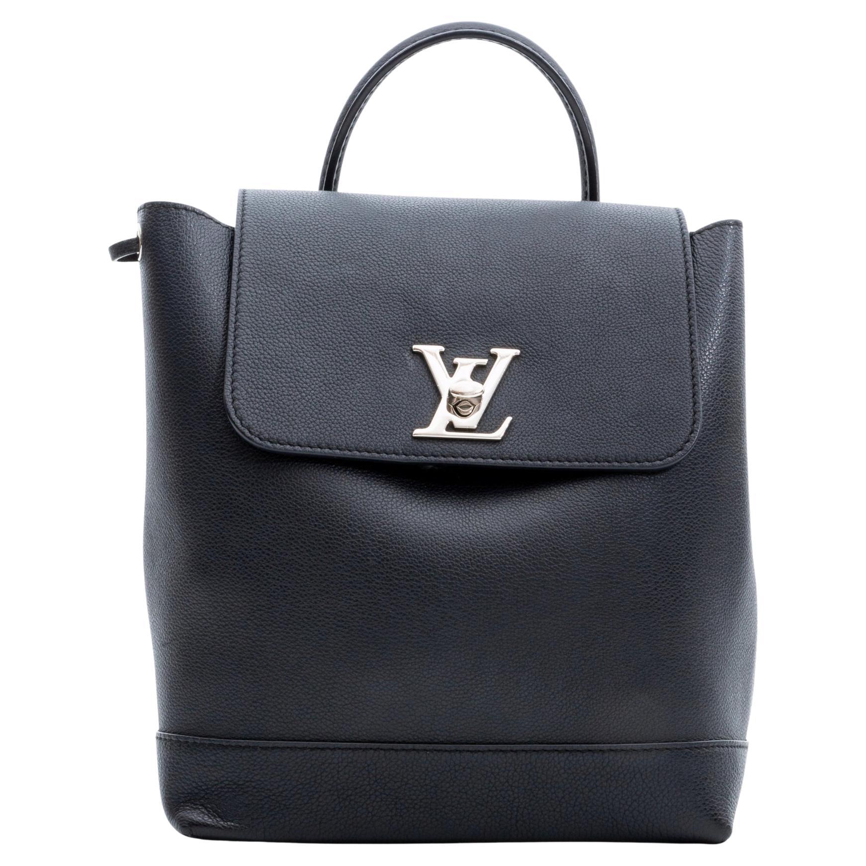 Louis Vuitton Black Calfskin Lockme Backpack